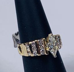 Diamond Gold Wedding Ring #7894 Thumbnail