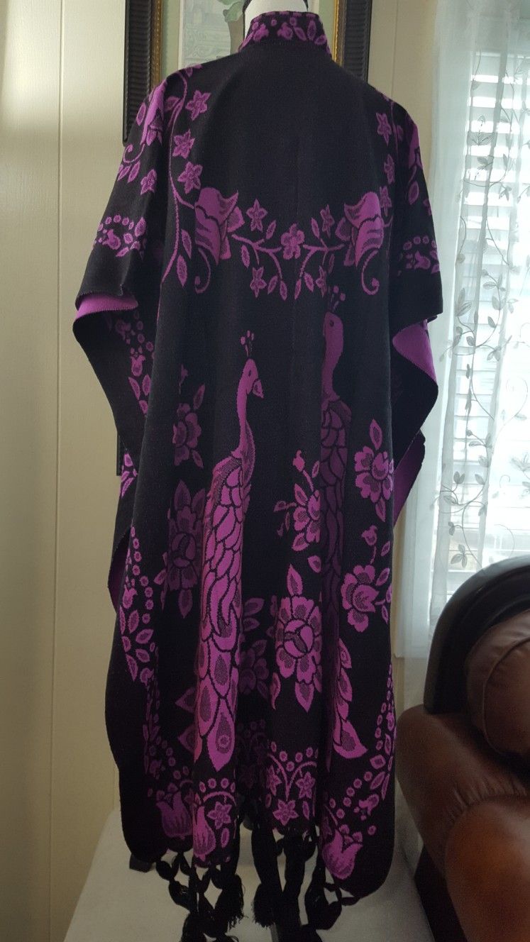 MEXICAN WOVEN PONCHO, GABAN