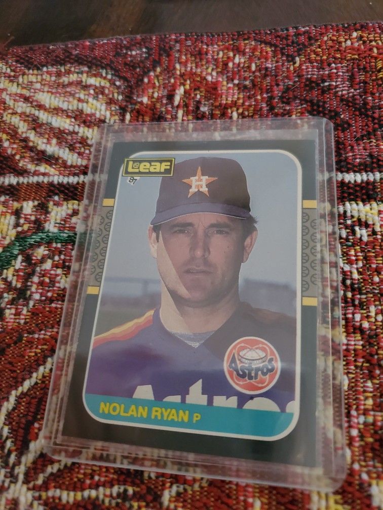 Nolan Ryan 1987 Leaf Baseball Card