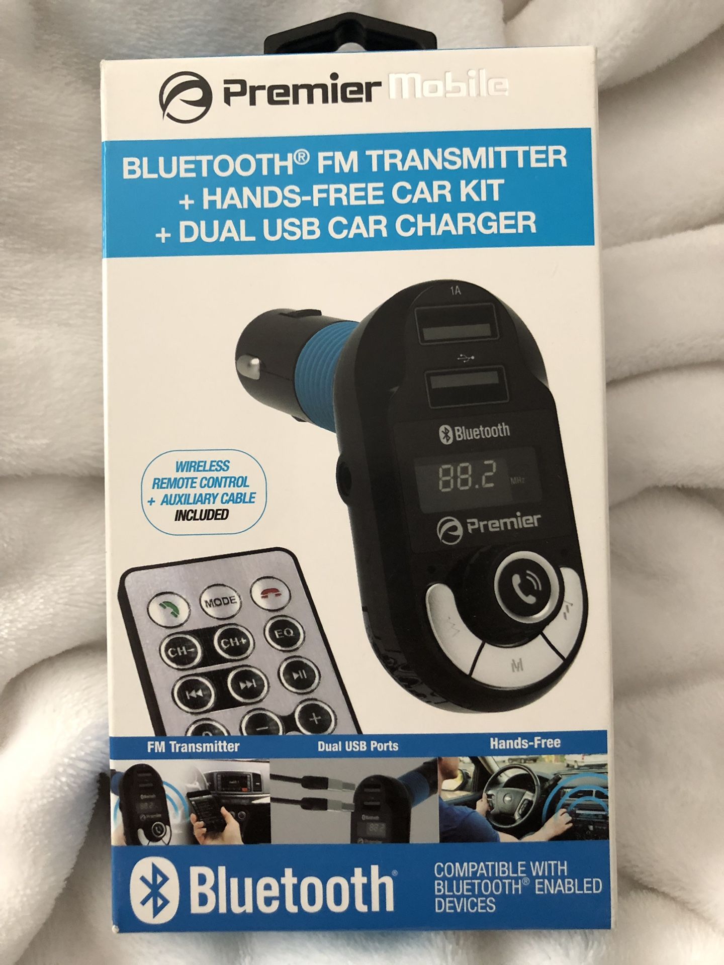 Premier Mobile BLUETOOTH FM TRANSMITTER PWFMT4 for Sale in Moreno