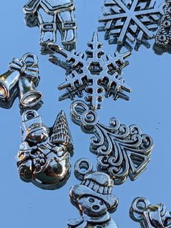 Metal Charms Christmas Themed Pieces Arts & Crafts Jewelry  Thumbnail