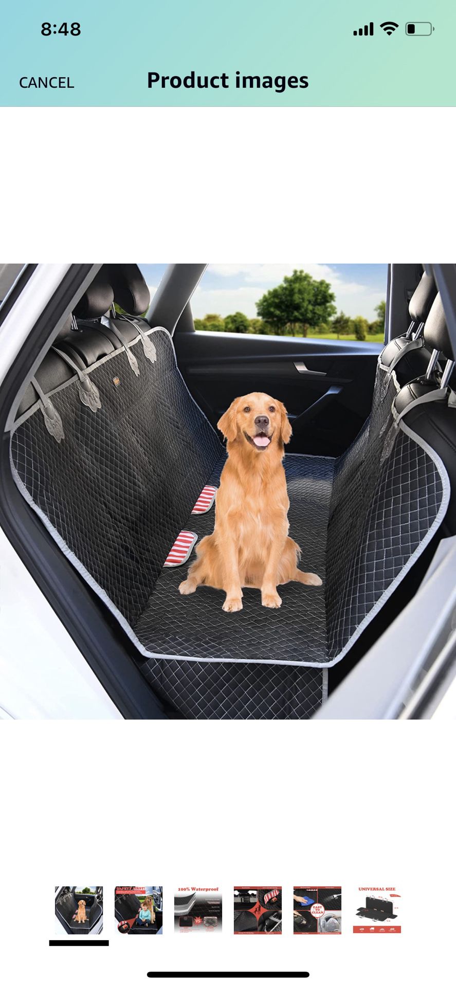 Dog Car Seat Cover Protector, Yagud Pet Hammock for Cars with Waterproof, Scratchproof and Nonslip Material, Washable & Quilted Pet Bench Cover for Ca
