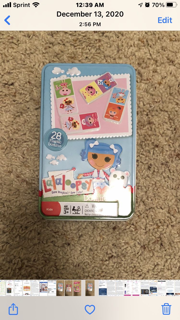 Shopkins Dominoes Minnie Mouse And Lalaloopsy  $5 Each