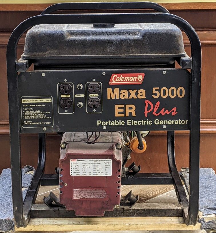 Coleman 5000 ER Plus Portable Generator PM0525302-01
