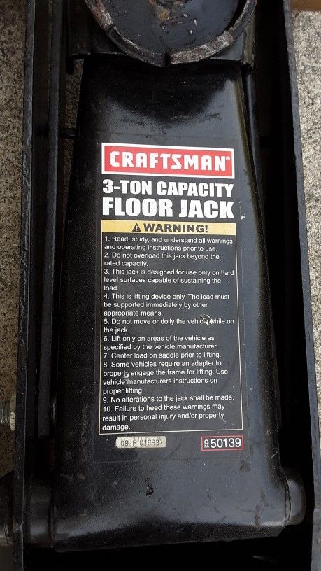 Craftsman 3-ton Hydraulic Floor Jack