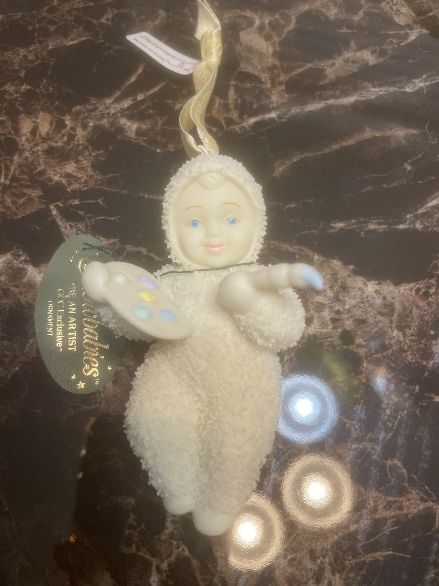 Snowbabies Vintage “Be An Artist” Ornament 2000