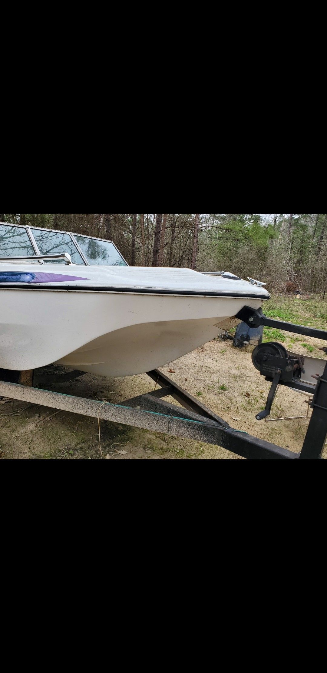 Evinrude motor and boat