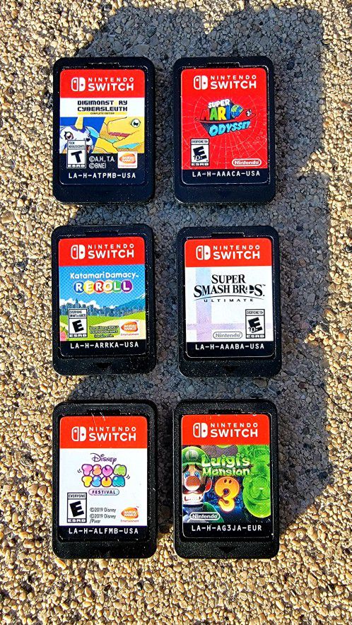 Nintendo Switch Games 6-Game-Lot Cartridges In Very-Good Condition See Photos/Description 