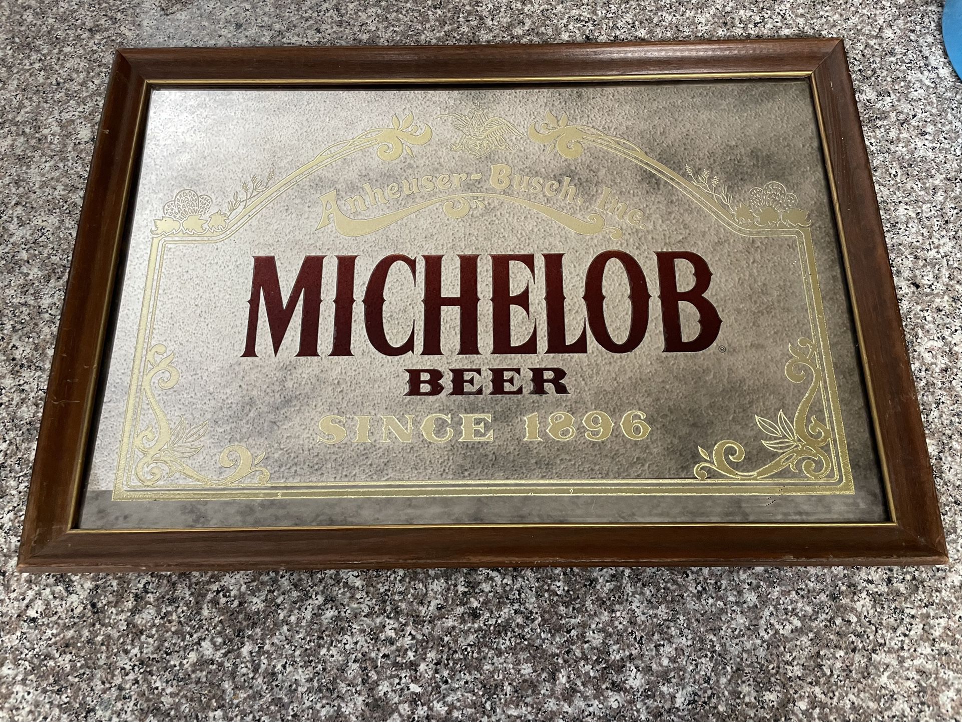 Vintage Michelob Beer Mirror