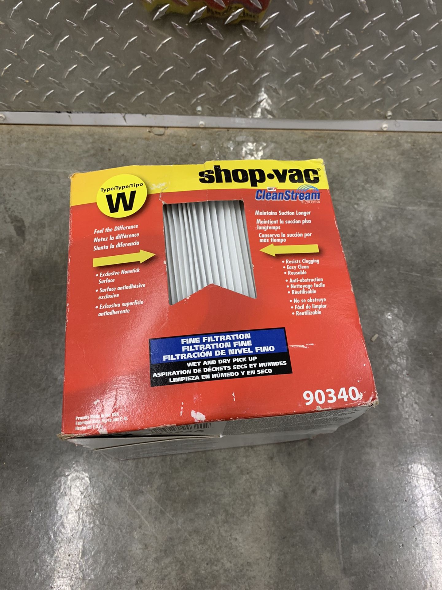 Shop vac hepa filter