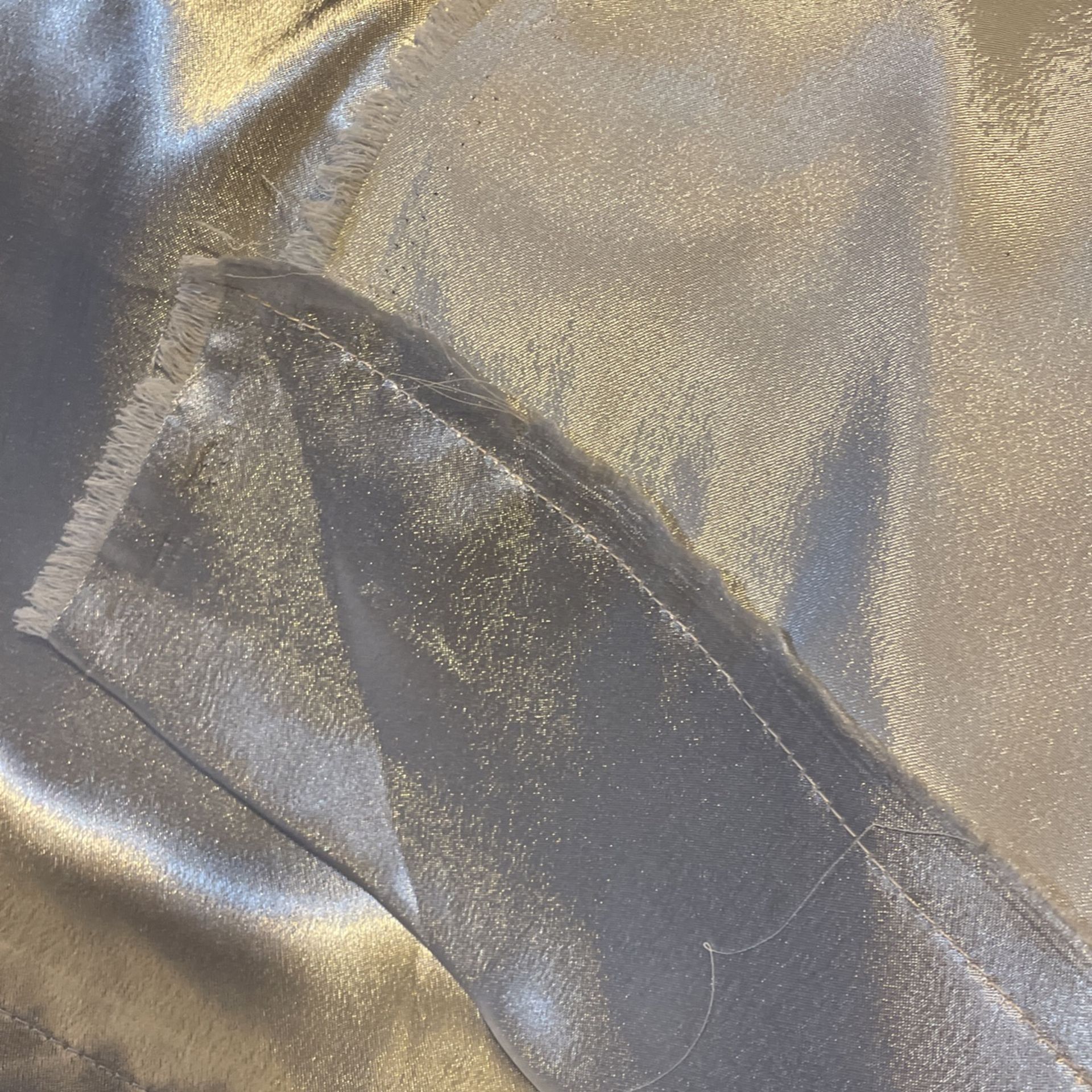 Silver Satin Curtains Wedding Background