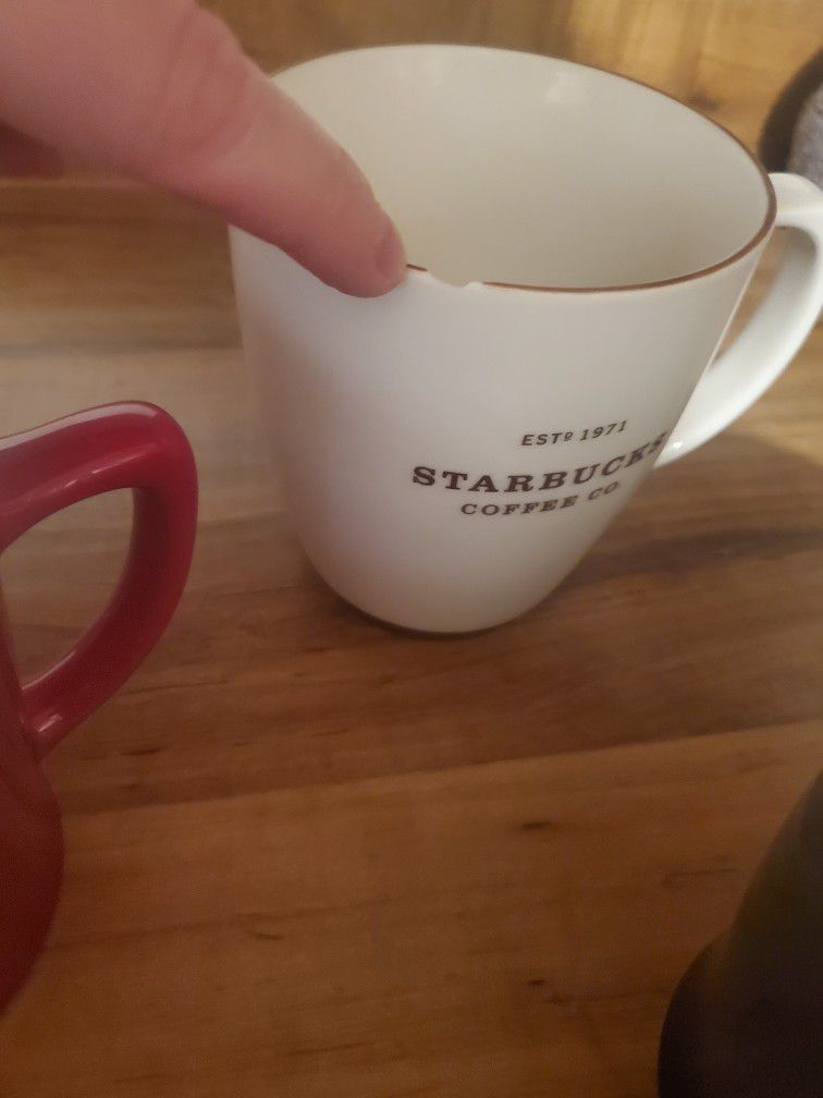 9 Various Starbucks Mugs - One Has A Chip
