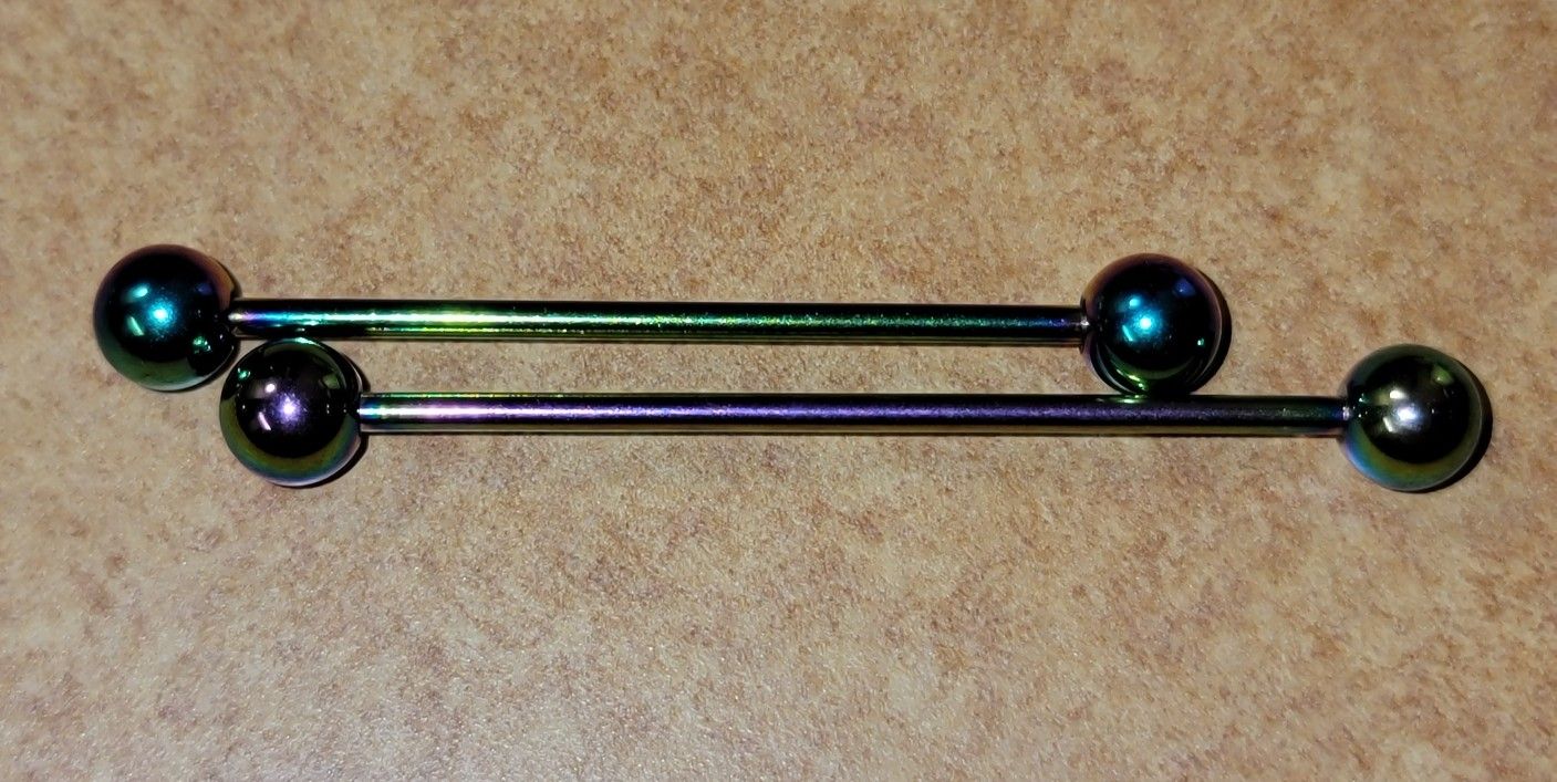14 Gauge industrial ear Jewelry