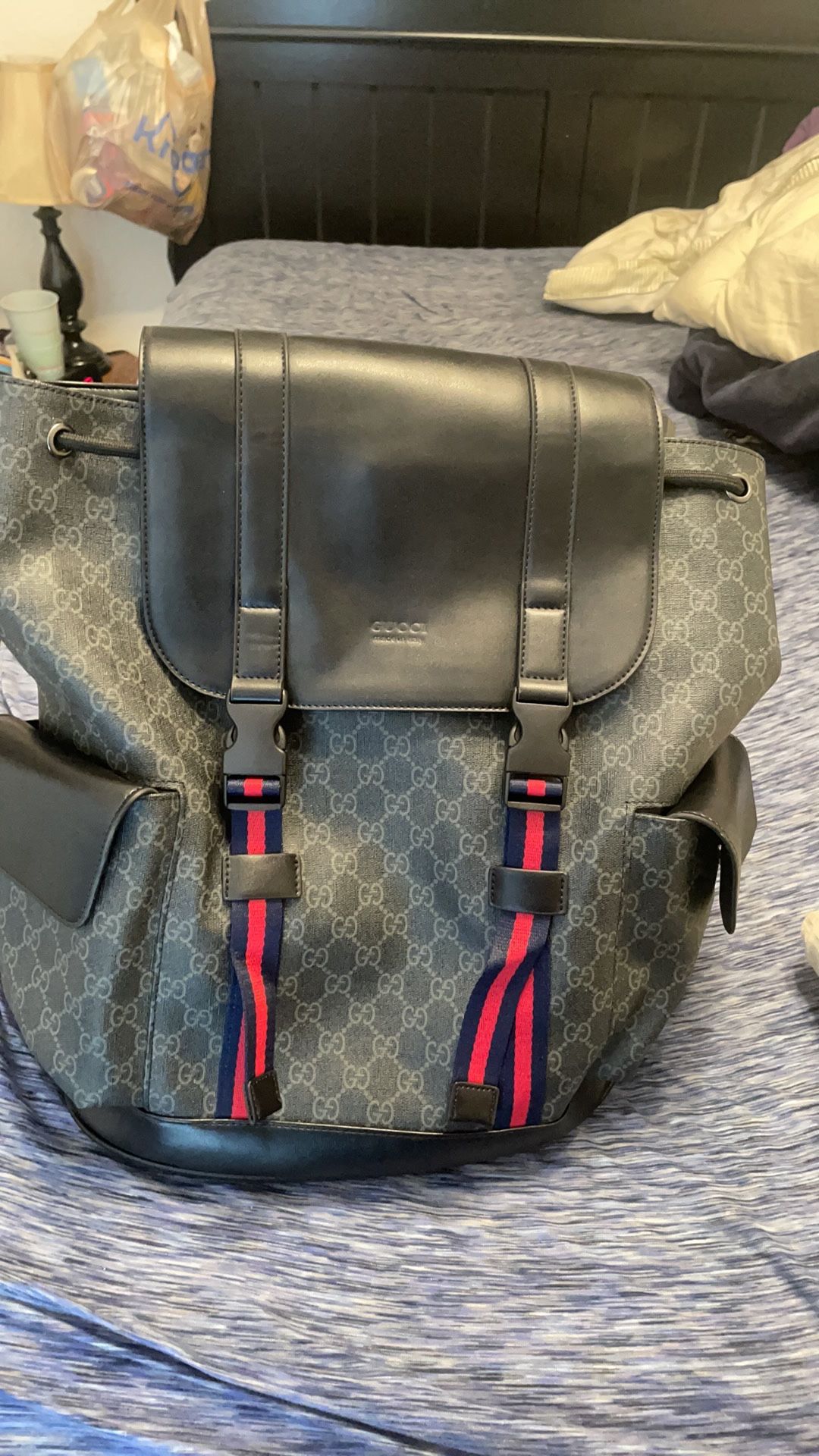 Black Gucci backpack