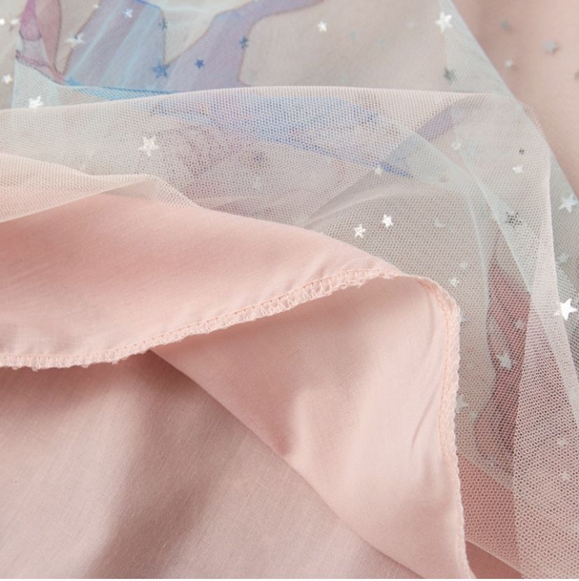 BABY/ TODDLER GIRL PRETTY UNICORN DECOR TULLE DRESS (NO HEADBAND)