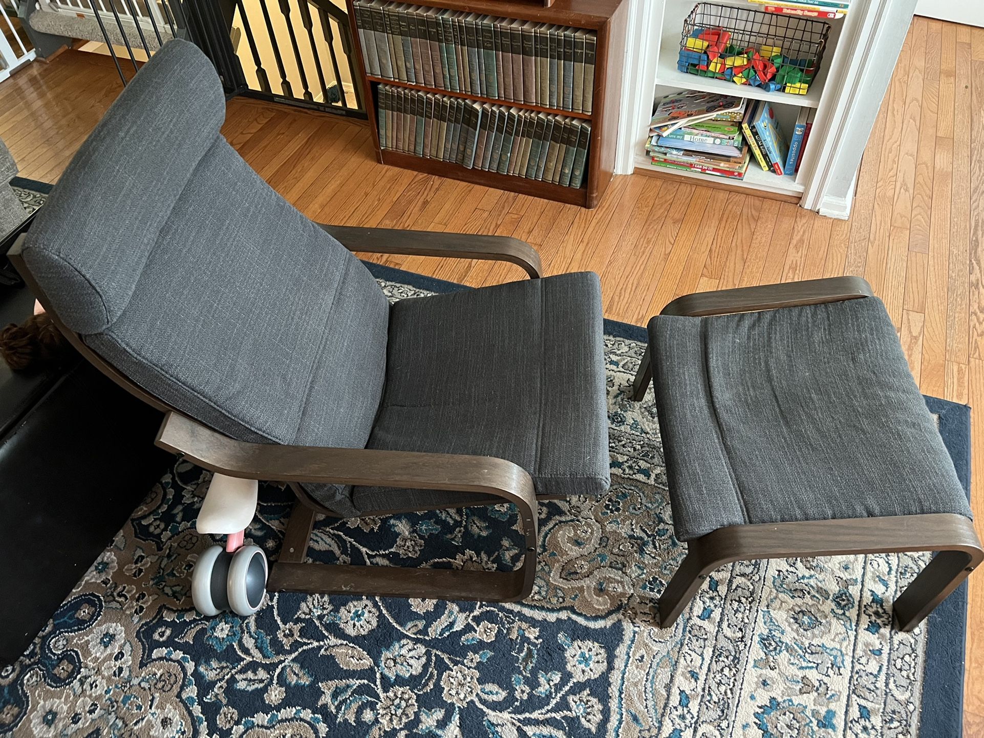 IKEA Armchair With Ottoman