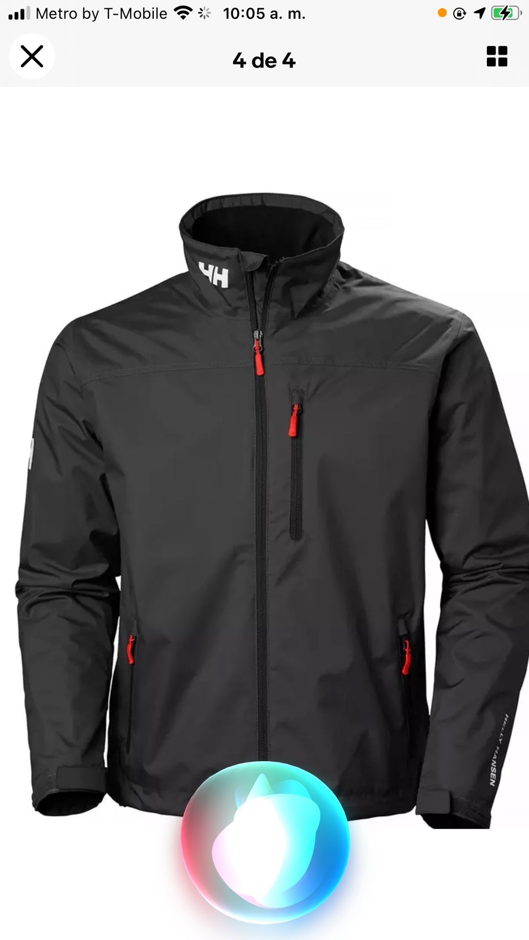 Helly Hansen Crew Mid layer Fleece Lined Waterproof Jacket/ Size M