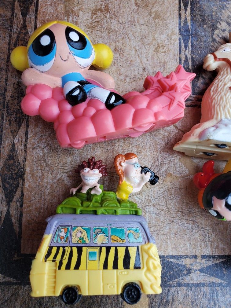 90's Rugrats Power Puff Girls Vintage Toy Lot #110 Red