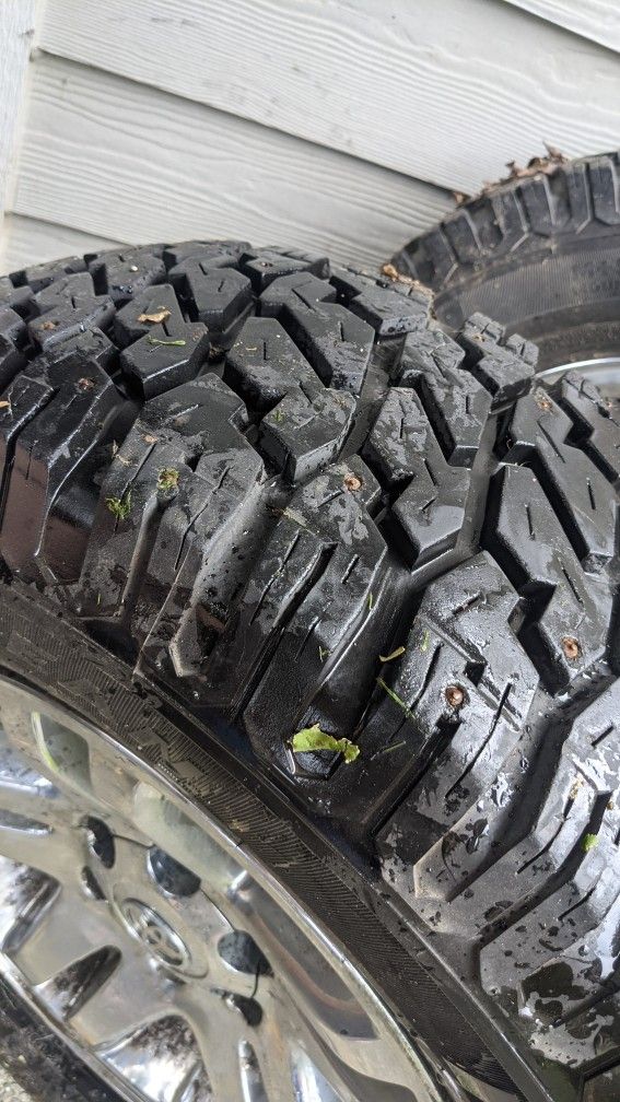 Studded Mud Terrain Tires and Rims