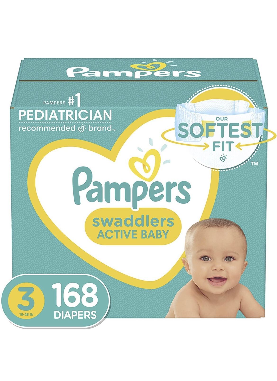 Pampers Swaddlers Diapers Size 3