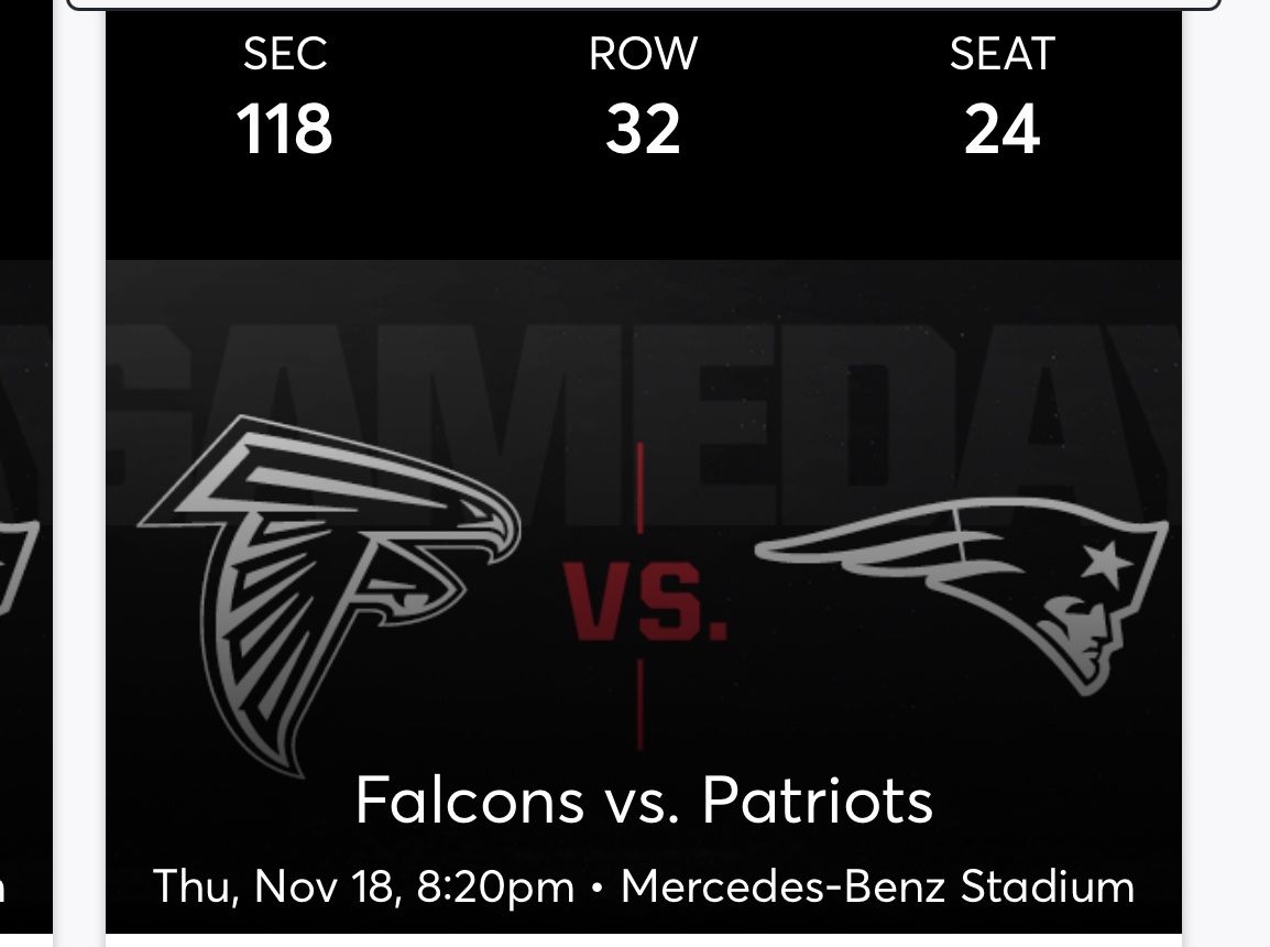 Atlanta Falcons Versus New England Tickets