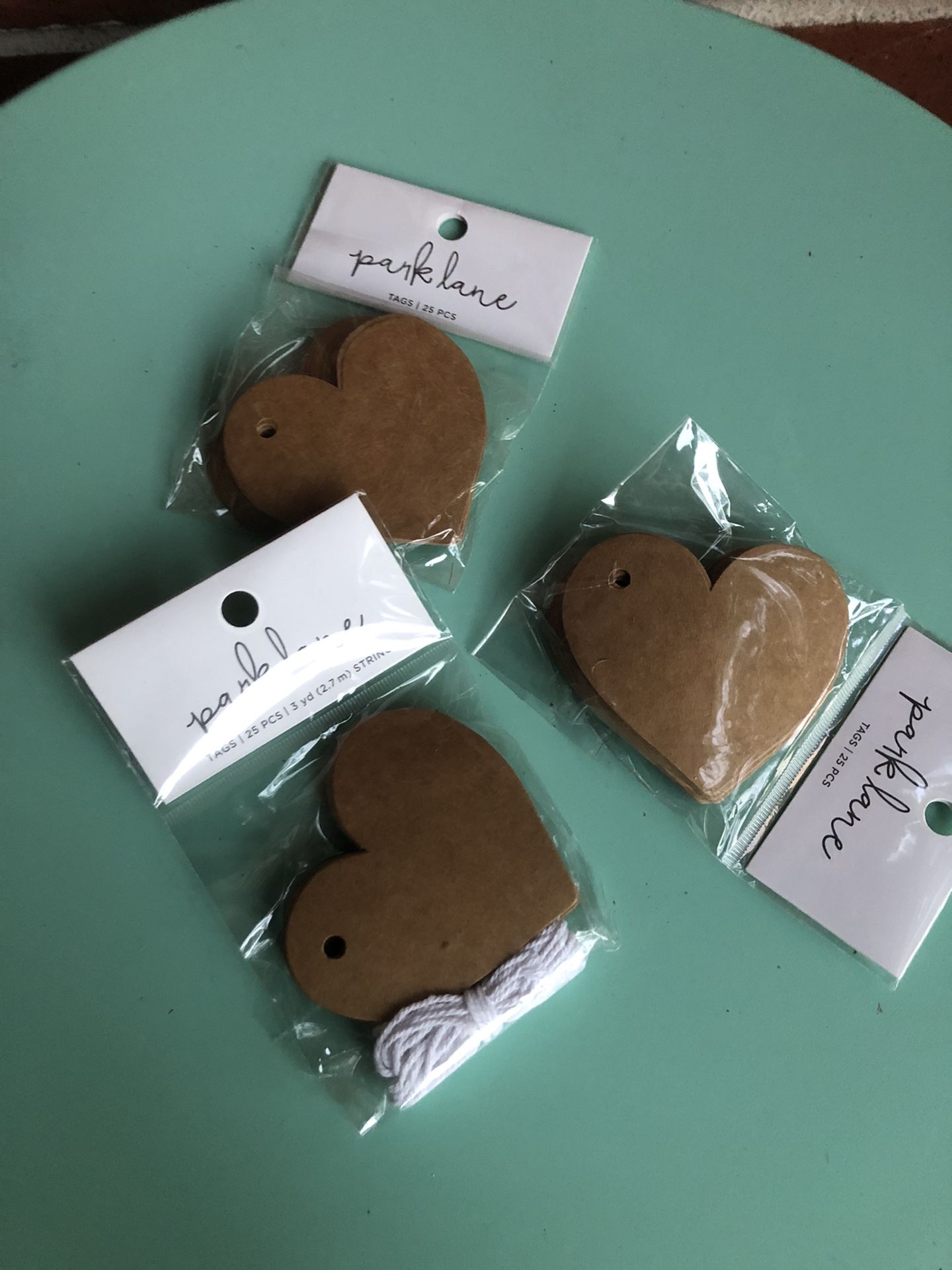 3 Packs Of Heart Tags