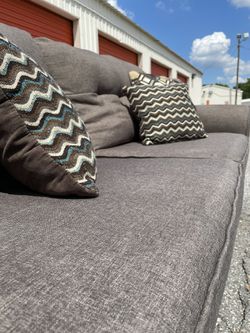 Free Delivery - Ashley Grey Couch Thumbnail