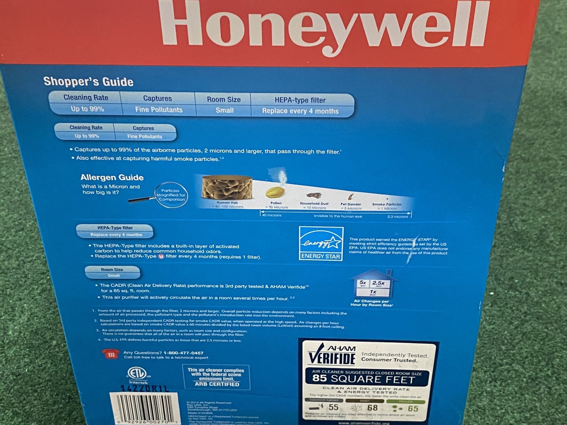 Honeywell Hepa Type Tabletop Air Purifier