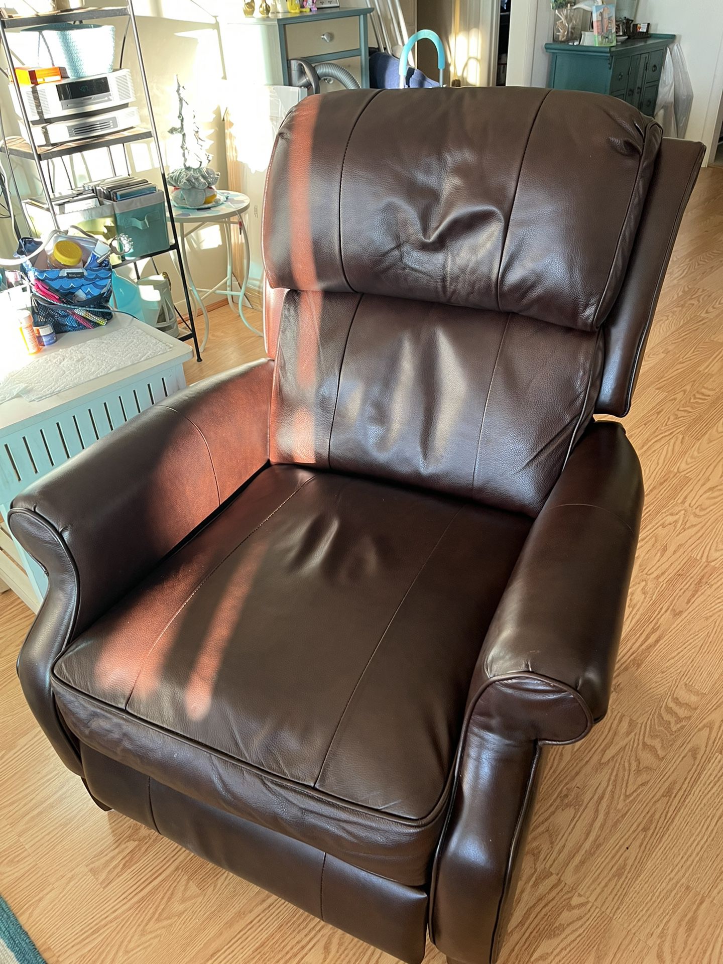 Brown Leather Recliner 