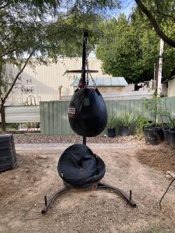 Punching Bag Stand With Speed Bag And Punching Bag Thumbnail
