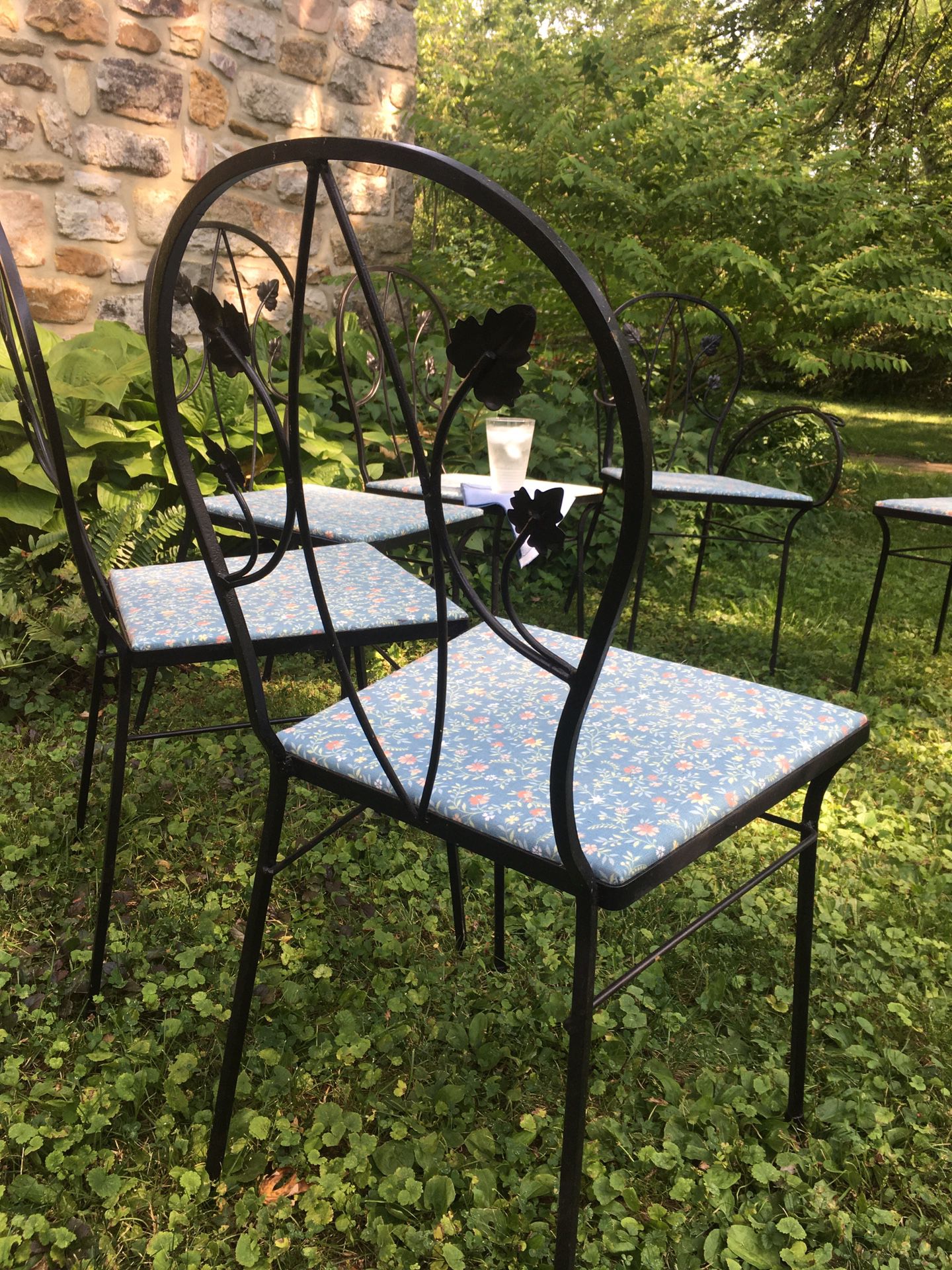 6 Vintage Patio Dining Chairs