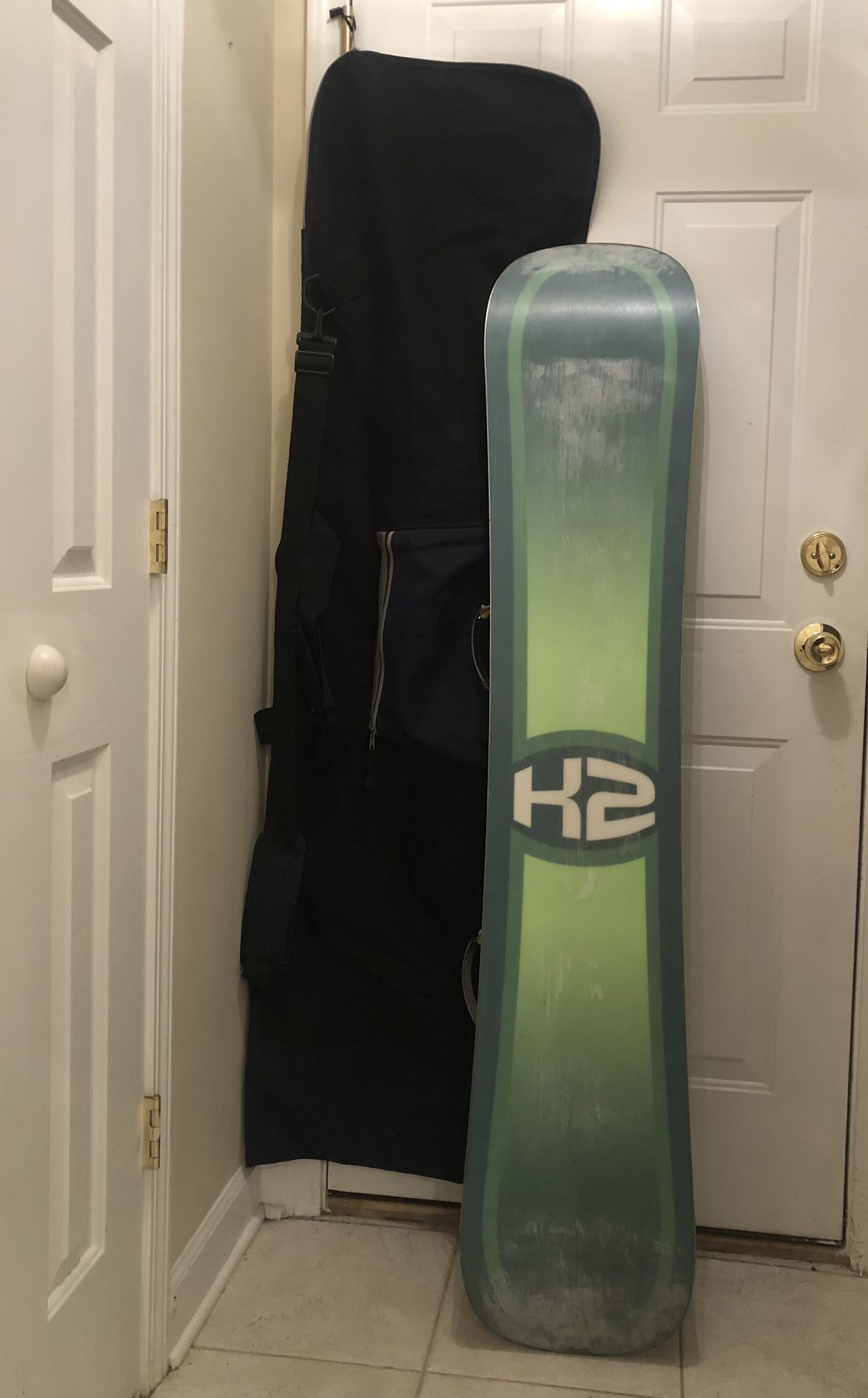 K2 Double Wide 160 Snowboard & Bag - will remove stickers upon request