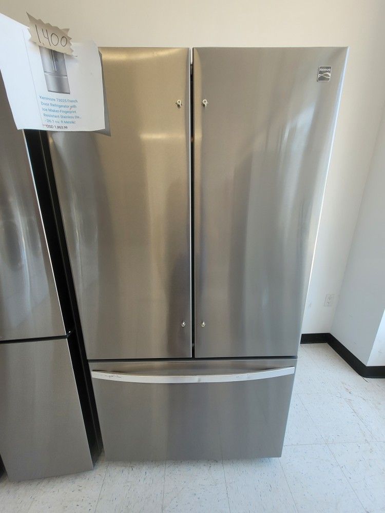 Kenmore Stainless Steel French Door Refrigerator New Scratch And Dents With 6month's Warranty