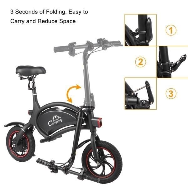 Folding Electric Bike, with 250W Motor and 6 Ah Lithium Battery