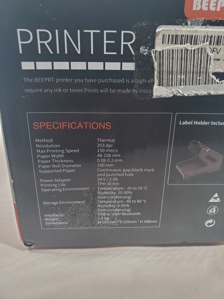 Beeprt Thermal Label Printer BY-426