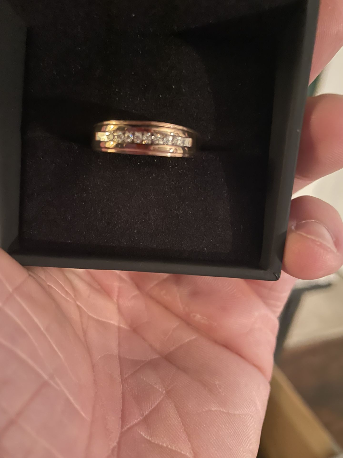 10k Rose Gold Diamond Wedding Band
