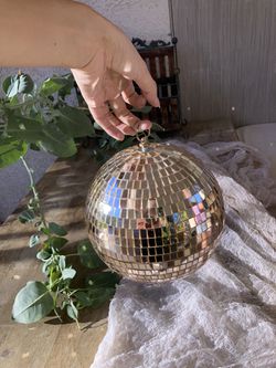 Rose Gold Disco Balls (5 Total) Thumbnail