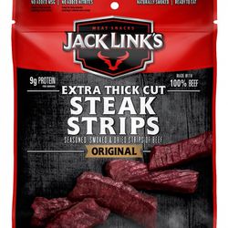 Box Of 8 Jack Link  Extra Thick Cut Steak Strip Thumbnail