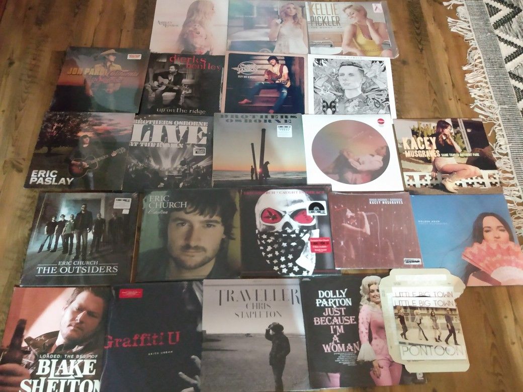 Rare Country LP's Collection Signed RSD Eric Church Carrie Underwood