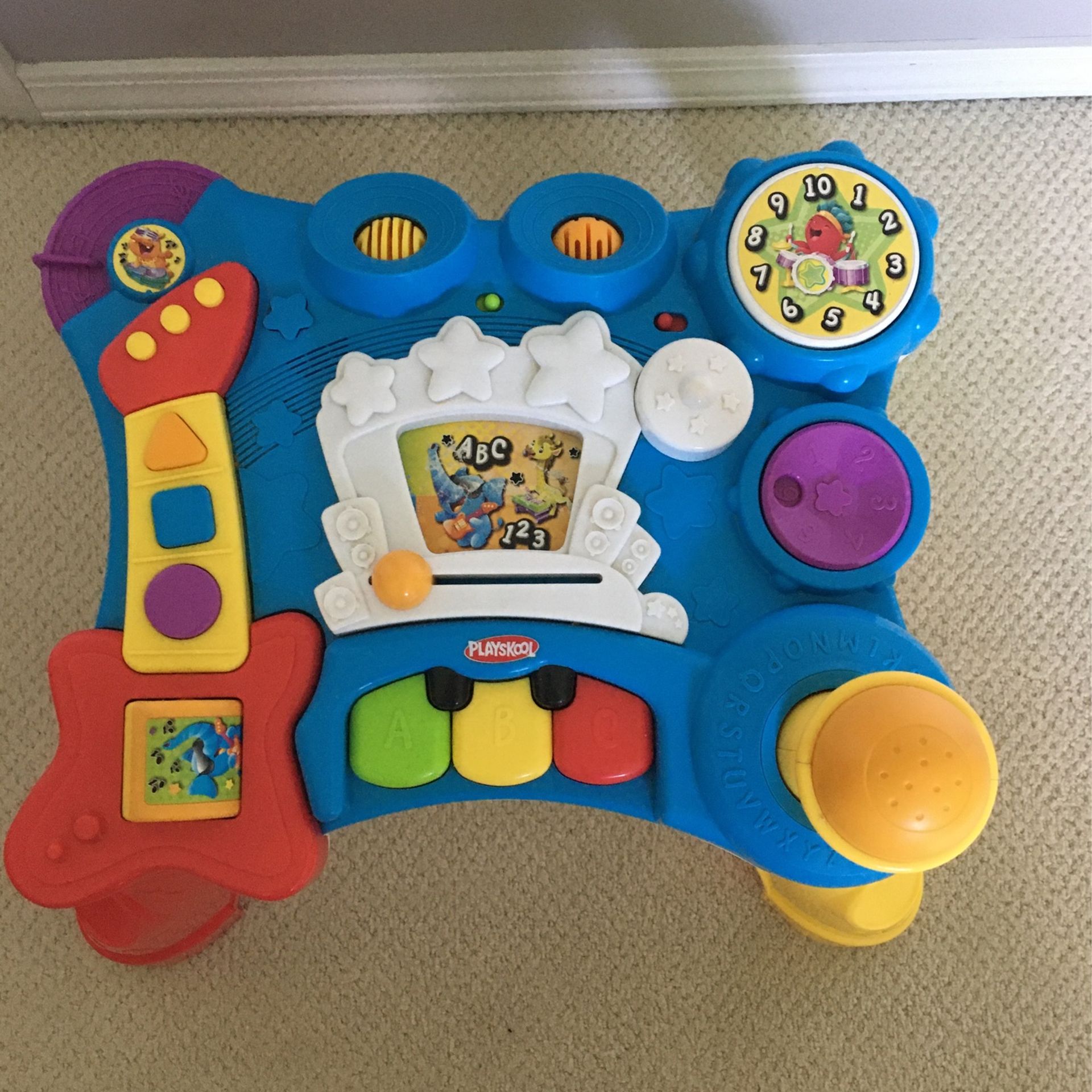 playskool rocktivity sit to stand music skool toy