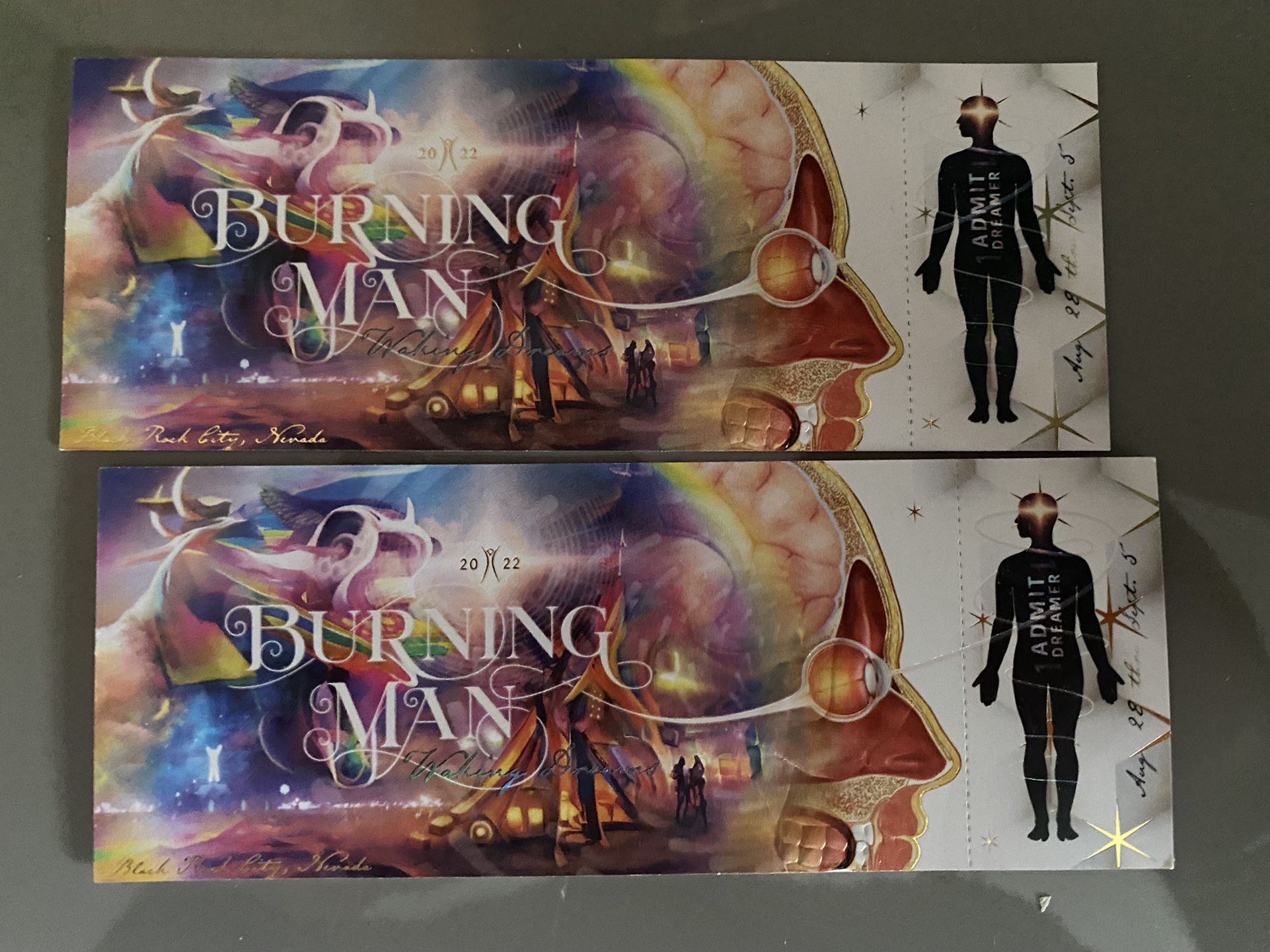 2x Burning man Tickets (face  value)