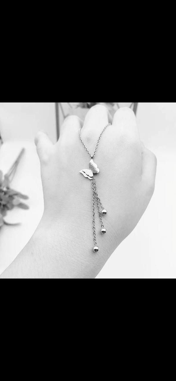 Butterfly Italy Silver Necklace