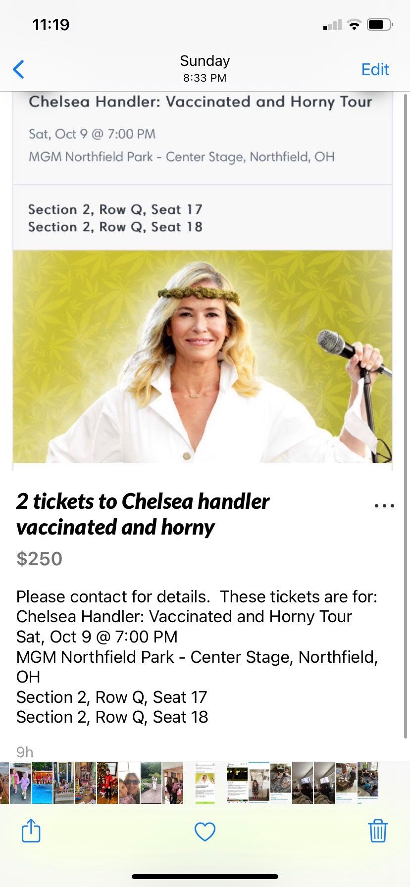 Chelsea Handler- North field Park