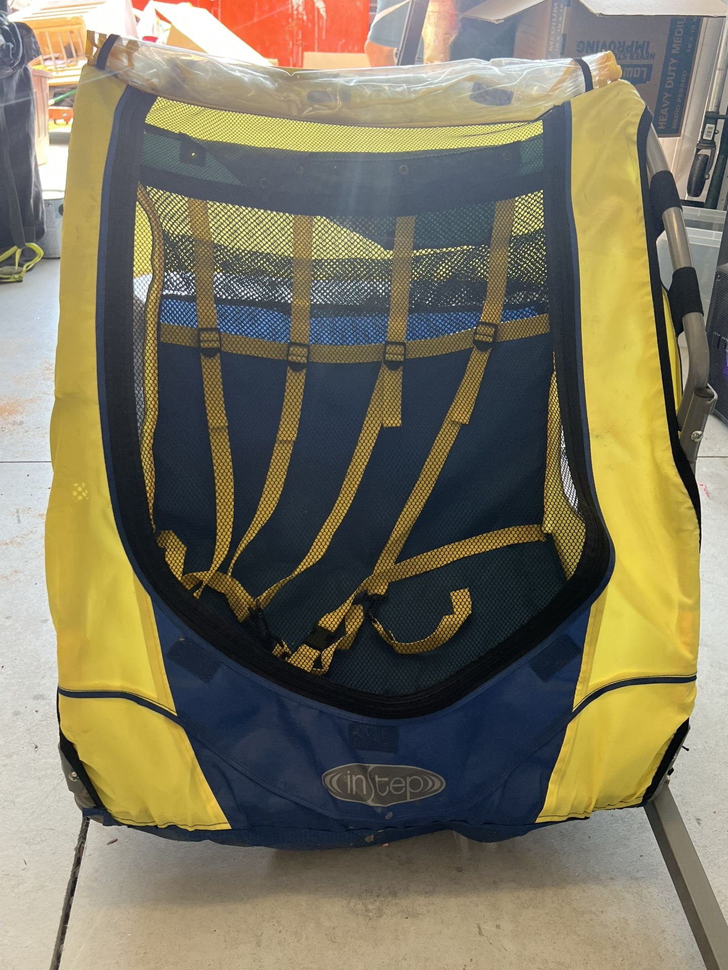 Instep Bike Trailer for Toddlers, Kids, Single and Double Seat, 2-In-1 Canopy Carrier