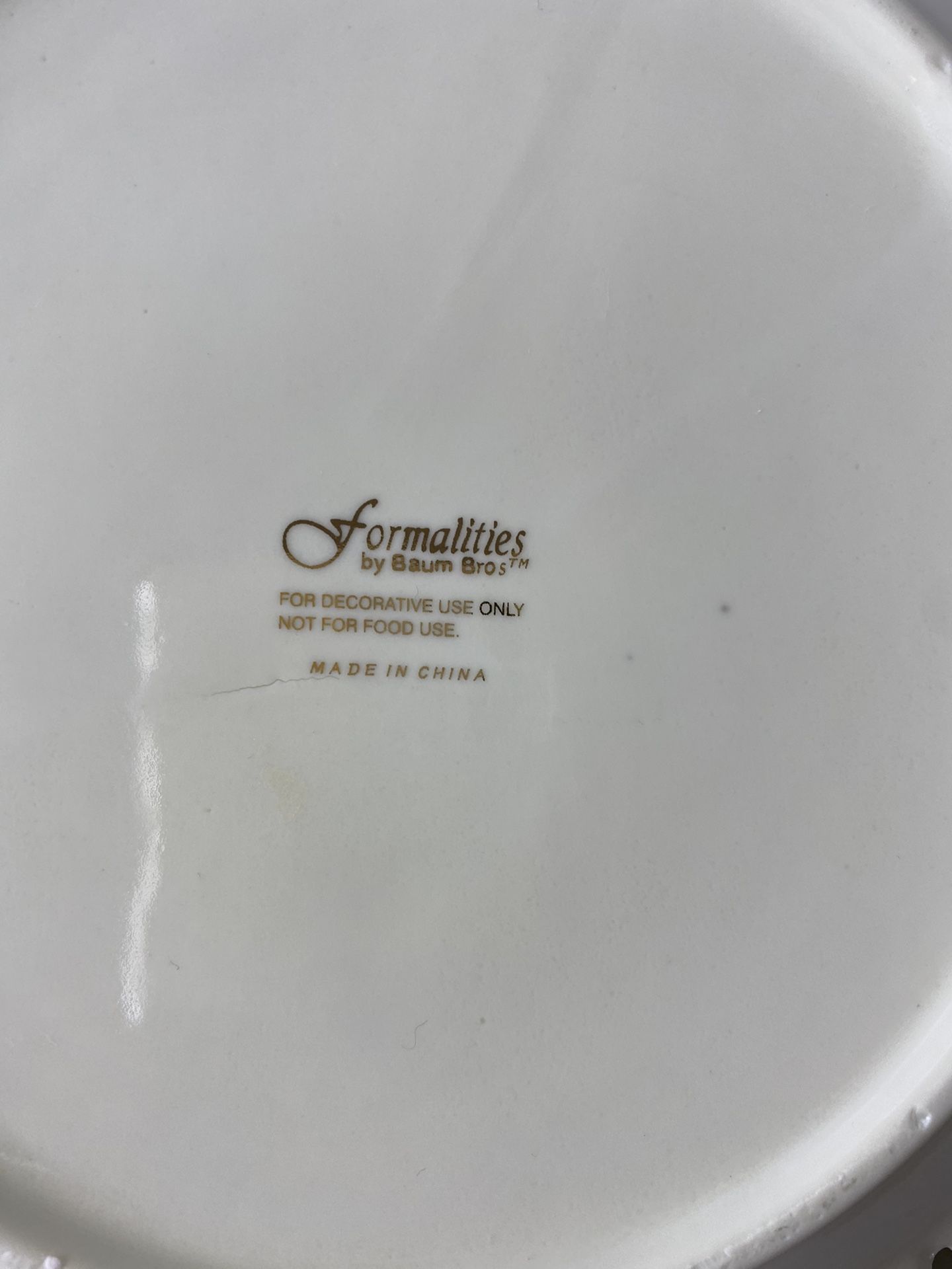 Formalities By Baum Bros Decorative Flower Plate Set Of 3