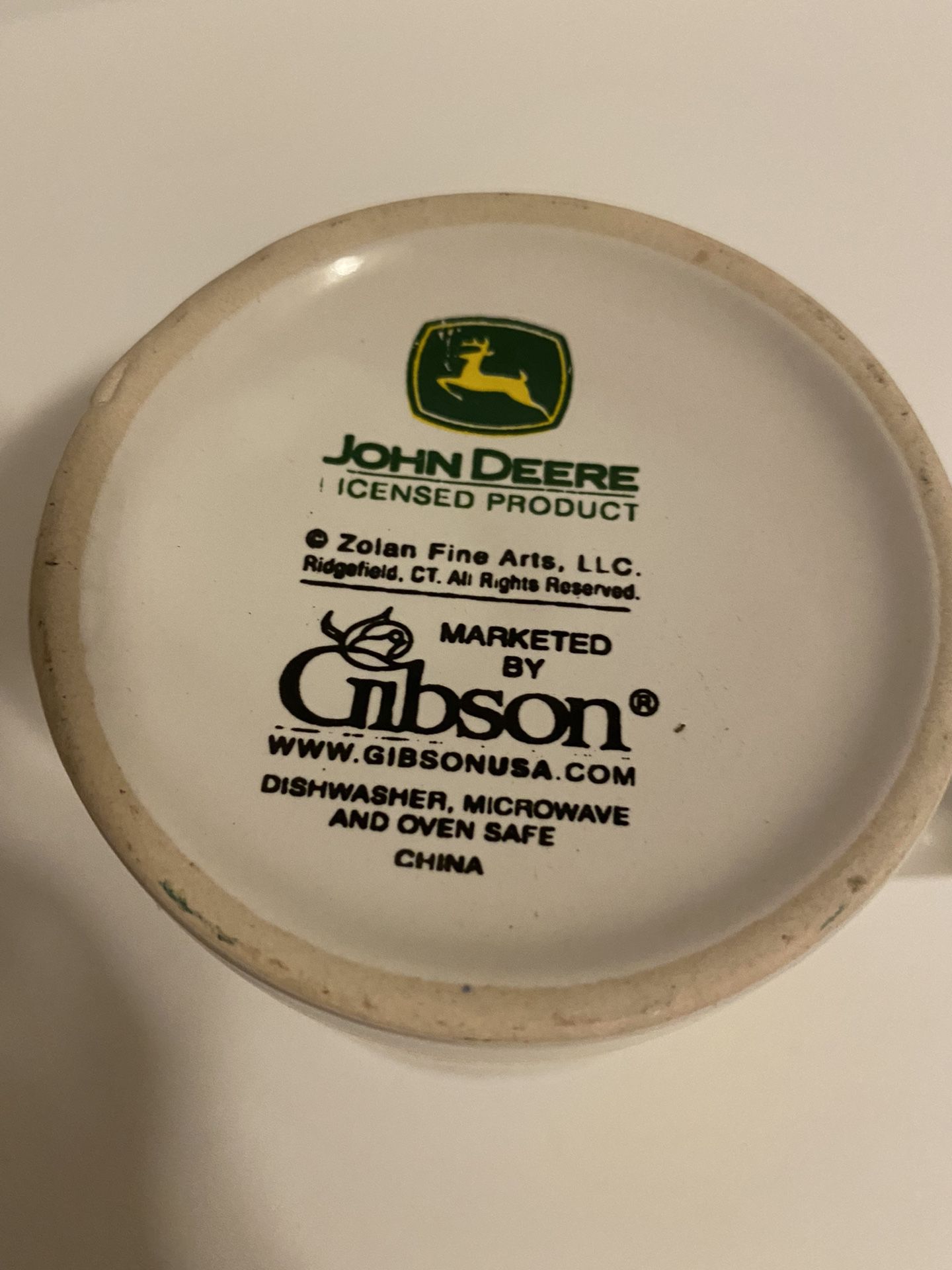 John Deere Tractor Coffee Mug 9 Floz Cup By Gibson Nothing Runs Like a Deere