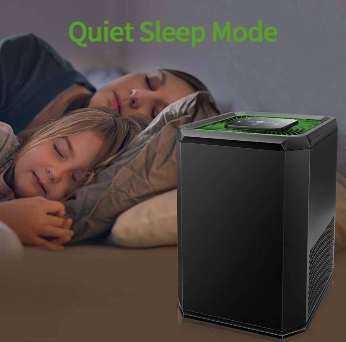 Keenstone KJ130V1 Air Purifier with HEPA Filter, 5-Speed, Black, 100-240V, 17W