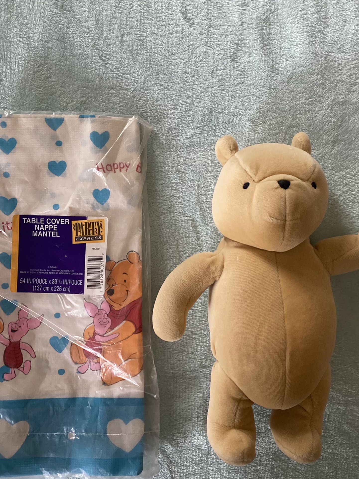 Winnie The Pooh Bear And Table Cover