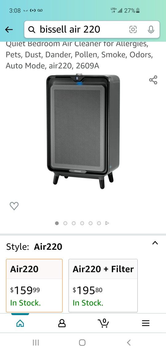 AIR PURIFIER #3 "BISSELL AIR220"