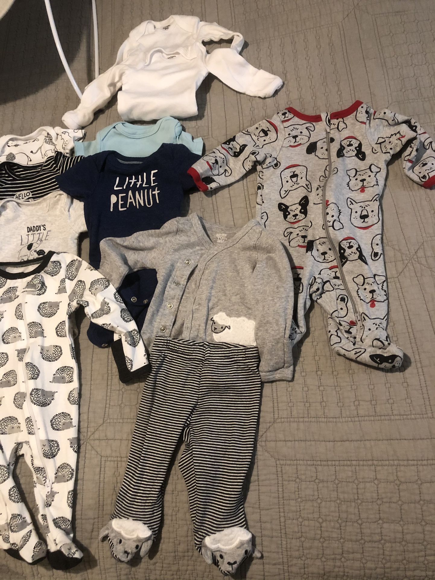Newborn Sized Clothing And Diapers